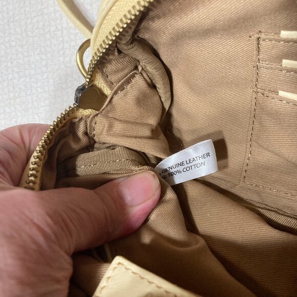 EUC HOBO Ivory Small Leather Satchel - Picture 8 of 10